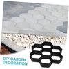 Concrete Brick Mold Hexagon Concrete Moulds DIY Cement Floor Tile Mold for Garden Driveway Walk Maker Cement Molds