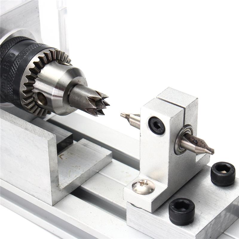 80W 24V Woodworking Buddha Pearl Grinding Polishing Beads Wood lathe Drill Tool Mini DIY lathe machine tools