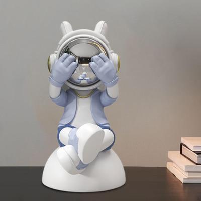 Astronautenfigur Skulptur Harz Kompaktes Tischornament Moderne Statue für Tisch