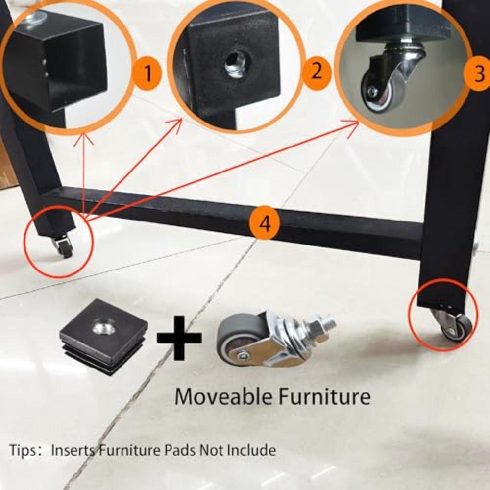 TPR Rubber Swivel Casters Ball Bearings Furniture Casters Universal Casters  Baby Bed