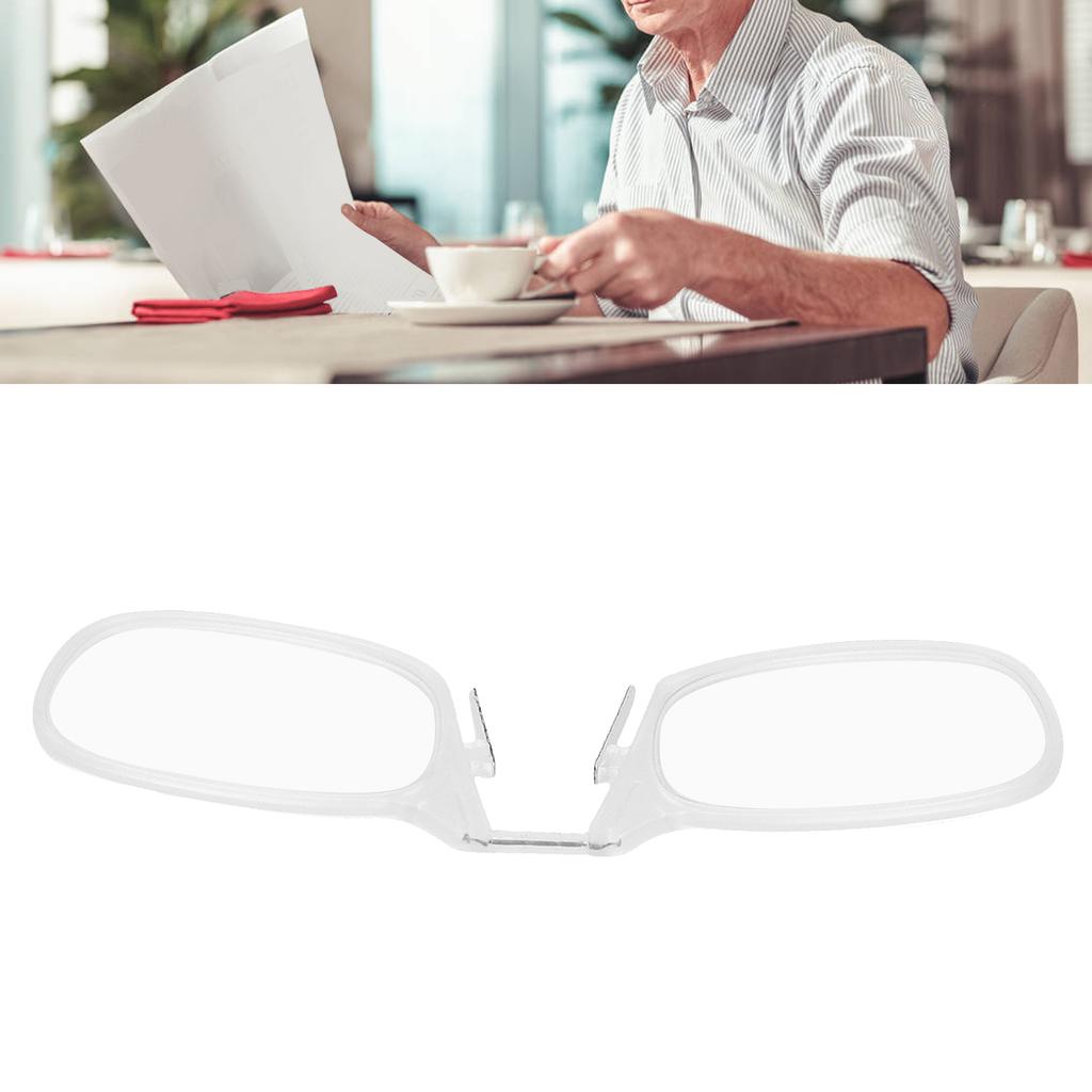 Blaulichtfilter Klemm-Nasen Lesebrille Stilvolle Pince-Nez Art Alterssichtigkeit Brille