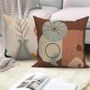 Home Sofa Office Cushion Pillowcase Wholesale  Nordic Style Abstract Plant Floral