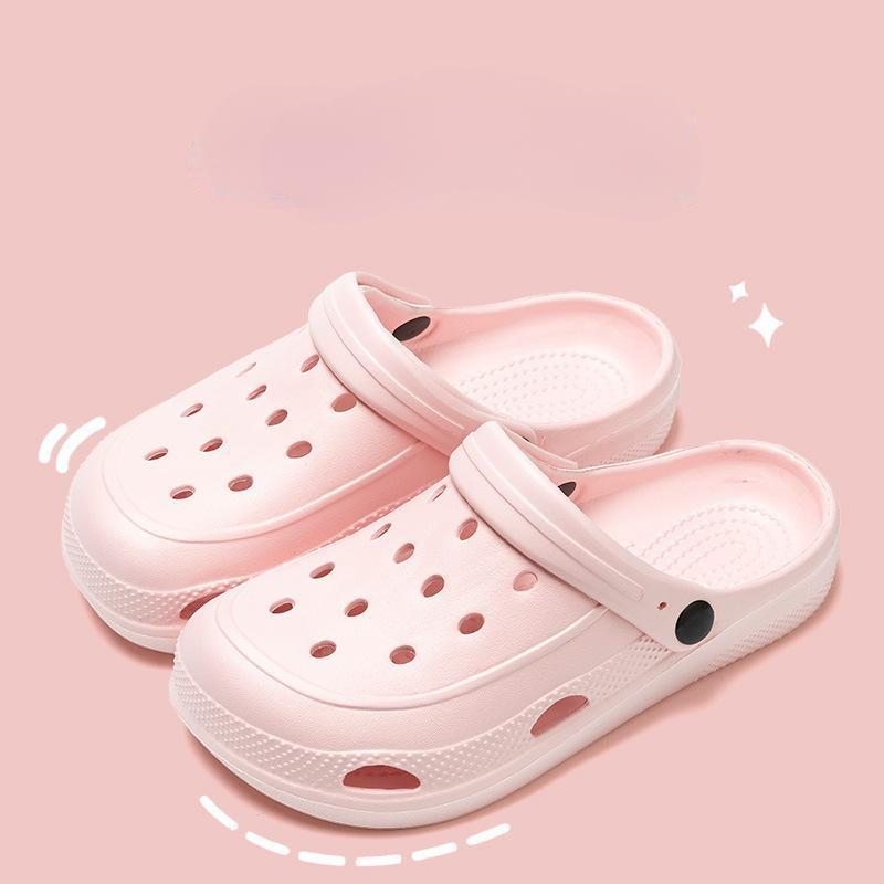 

Женские и мужские тапочки из ЭВА для отдыха на открытом воздухе - летние сандалии и домашняя обувь для пар 38-39 розовый