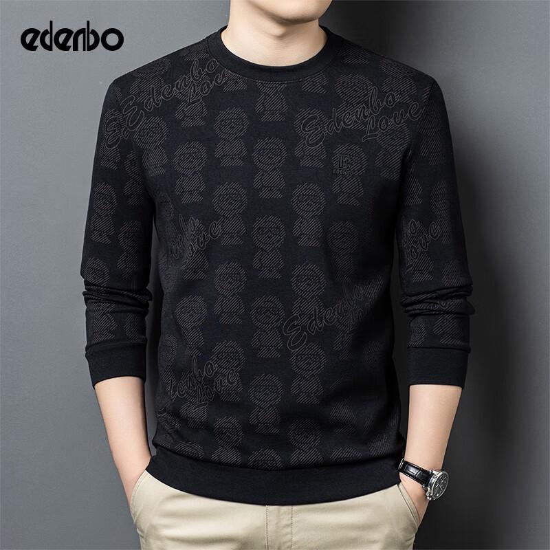 

Edenbo Men s Long-Sleeve Round Neck Cartoon Knit Sweater 2XL