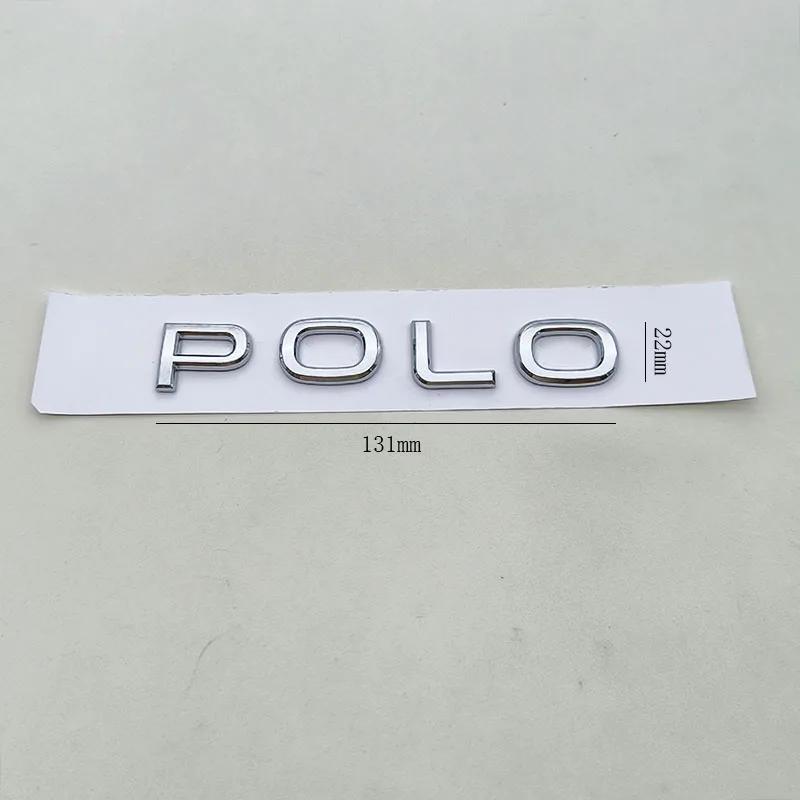 VW 2026 Hot 3D ABS Chrome Black Logo Polo Emblem Letters Badge Car Rear Trunk Sticker For VW Polo MK7 MK8 GTI 2019-2025 Auto Acc