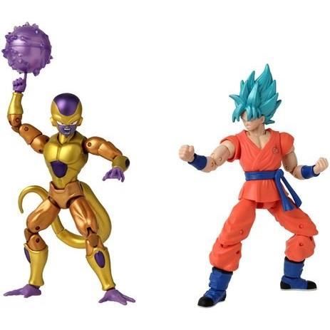 Dragon Ball Super Dragon Stars 17 Cm Figurine - Golden Frieza Vs Super Saiyan Blue Goku - BANDAI
