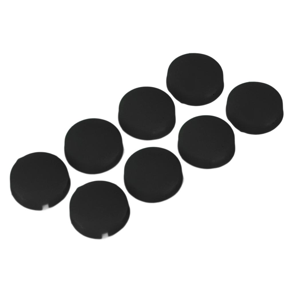 8pcs Doorbell Button Replacement Silicone Responsive Video Doorbell Buttons with 4 Screws for Doorbell Pro Black