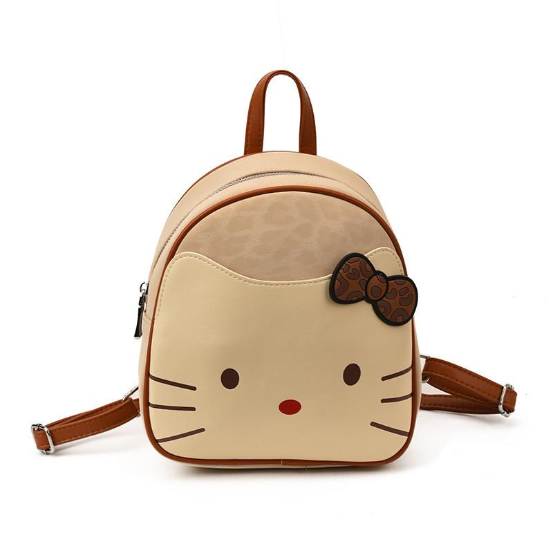 Hello Kitty Cartoon Kids Backpack With Breathable Pu Material For School And Daily Use