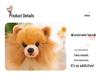 Brown Pomeranian Plush Toy - Standing Dog Photography Prop & Soothing Doll for Kids