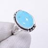 Smithsonite Gemstone Ring 925 Sterling Silver Stylish Fashionable Ring Vintage Boho High-Quality Fine Jewelry for Everyday Wear