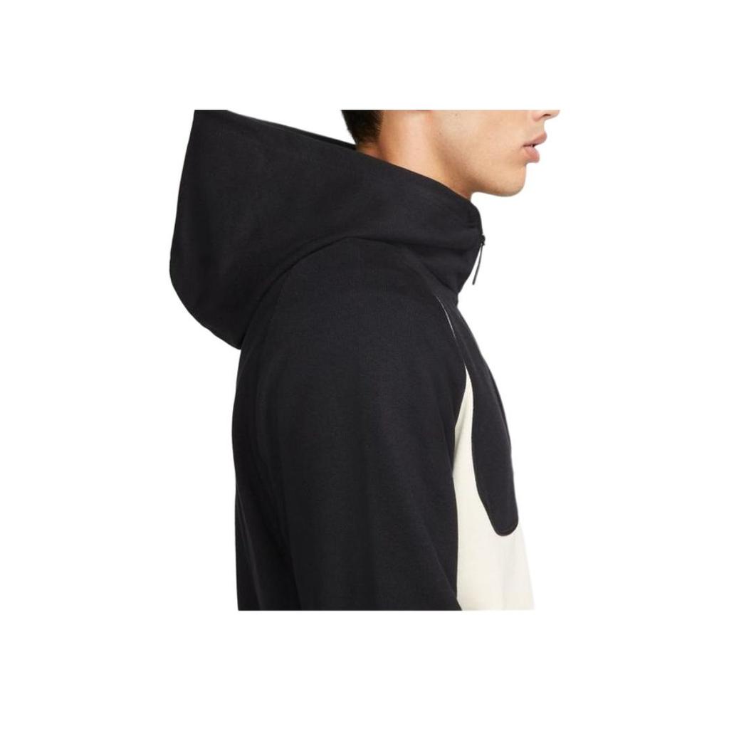 Nike Logo Half-Zip Hooded Jacket with Pocket Men Jacket Black DX0567-013