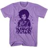 Camiseta para Hombre Jimi Hendrix Purple Haze Guitarra Estrella de Rock Icónico Merch de Gira de Conciertos
