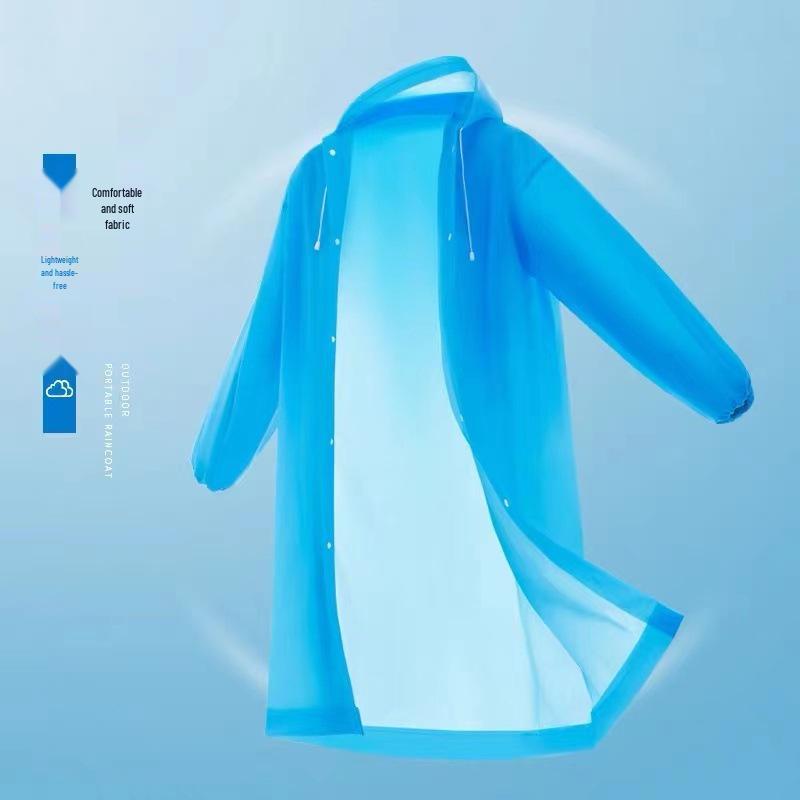 Reusable Full-Length Women's Raincoat for Outdoor Use