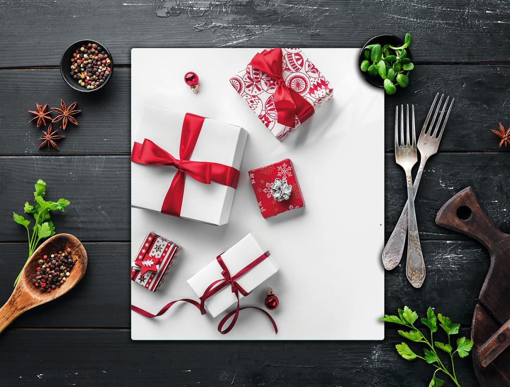 GLASS CUTTING BOARD 45x52 Christmas