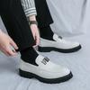 Krokodilmuster Business-Kleiderschuhe Leder Herren Britischer Stil Modische Metallschließe Loafer
