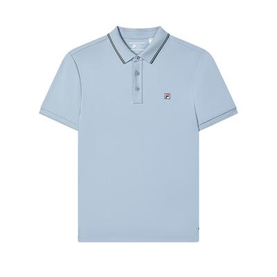 Modern Heritage Cool Casual Breathable Fashion Commuter Short Sleeve Polo Shirt Men Tops Bamboo-Blue F11M431105FBU