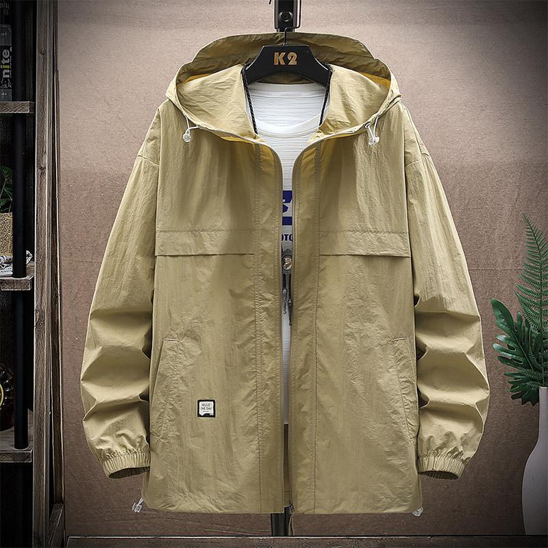 Sonnenschutzkleidung für Herren, Sommer-Eisseide mit zusätzlichem Fett, Übergröße, übergewichtige Herren, dünne, atmungsaktive Outdoor-Jacke