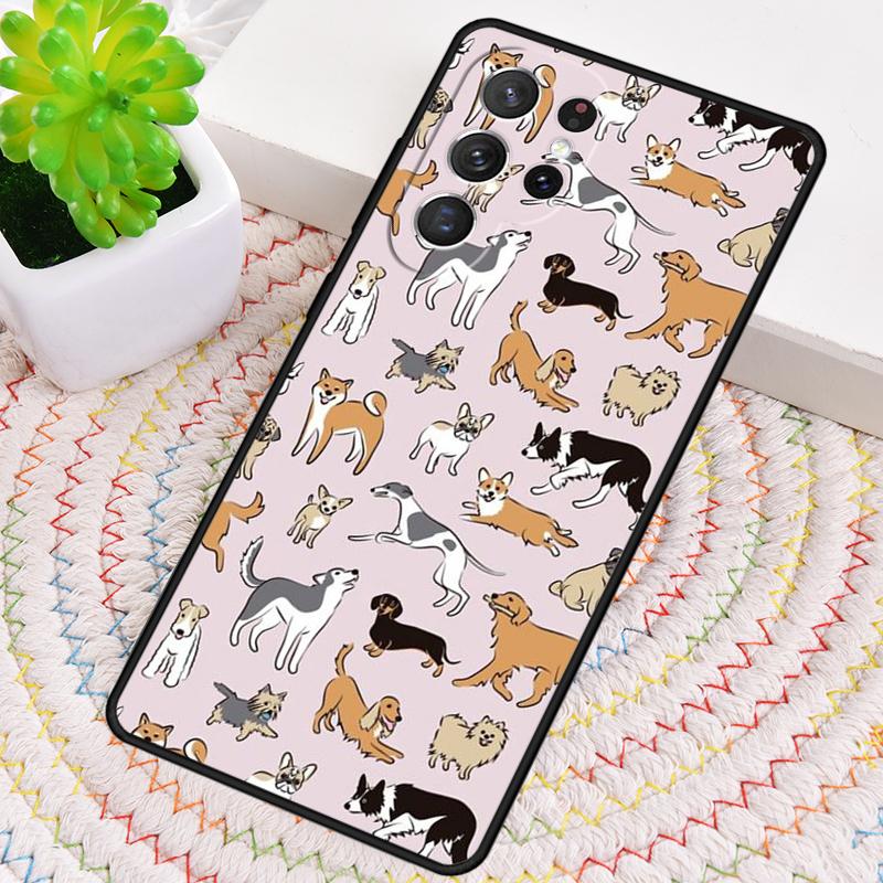 Welsh Corgi Collage TPU Phone Case For Samsung Galaxy note 10 pro S26 S25 S24 S23 S22 Ultra Plus S21 FE S20 Shockproof Cover