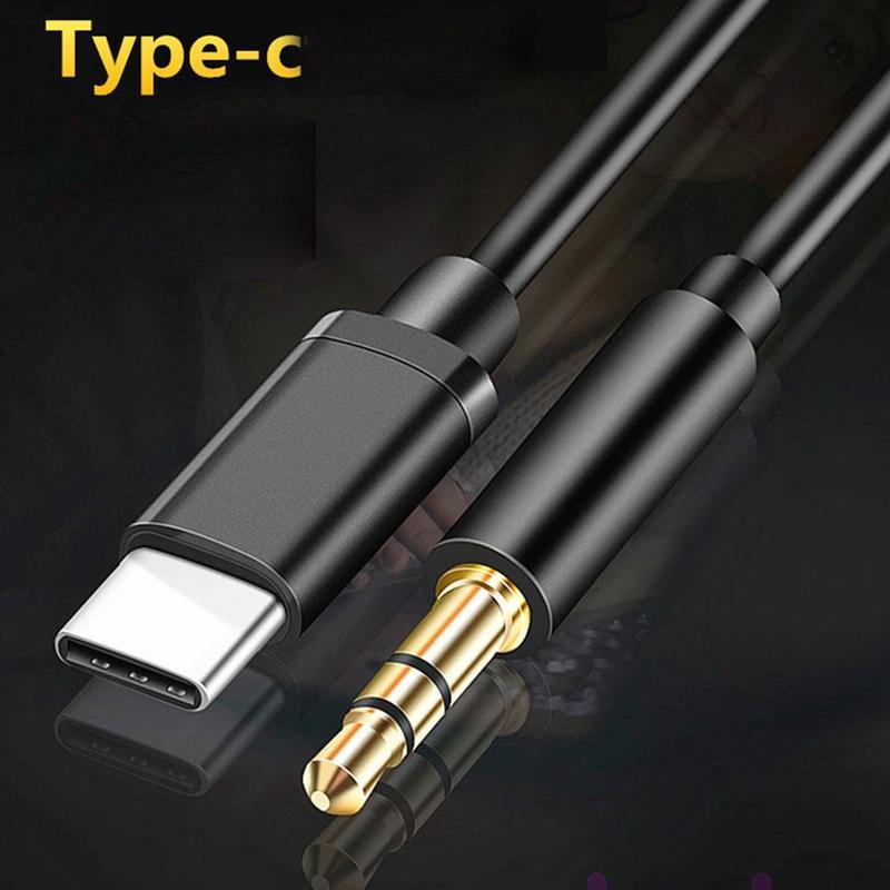 Type C To Audio Jack Aux Audio Cable Car Speaker Headphones Audio Cable For Samsung S24 S23 S22 S21 Ultra A54 A53 3.5mm Adapter