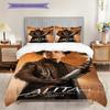 Alita Battle Angel Futuristic Warrior Three-piece set (1 * duvet cover + 2 * pillowcase, without core) 2D Flat Christmas birthday gift