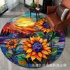 Circular Carpet Living Room Sofa Bedroom Floor Mat Foyer Dirt Resistant and Easy To Maintain Door Mat