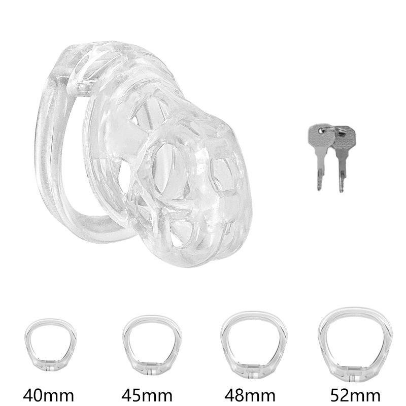 PET Honeycomb Lock Ring Chastity Cage for Male Pet Cock Cage Adult Toys Lockable Ring