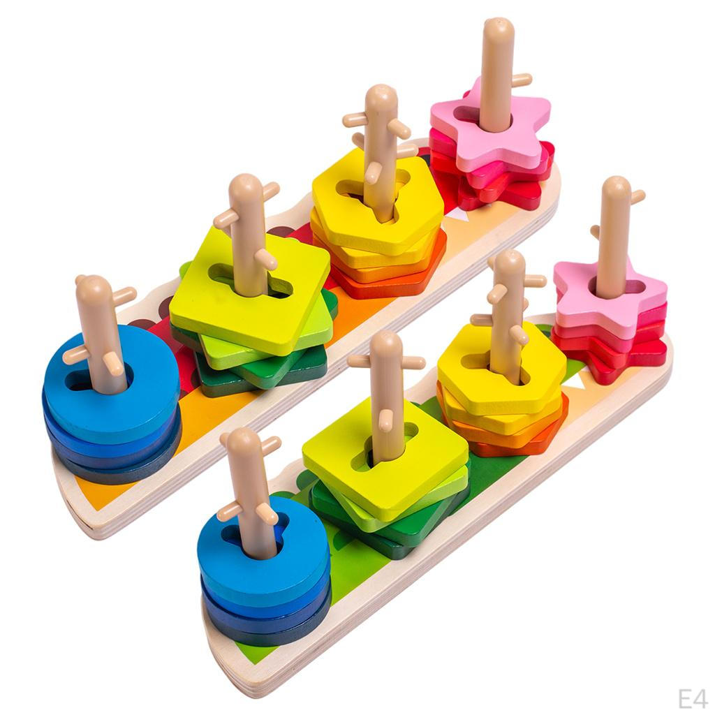 Geometric Shape Cognition Toys Pairing Games Educational Boys Girls Gifts