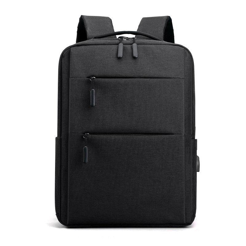 Men's Business Casual Commuting Double Shoulder Laptop Bag Student Backpack