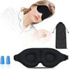 Soft Sponge Sleeping Mask, Light-blocking 3D Eye Mask Helps You Sleep Peacefully
