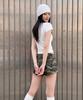 UNDEROFF Stretch Cotton Slim Short Sleeve T-Shirt Cross White