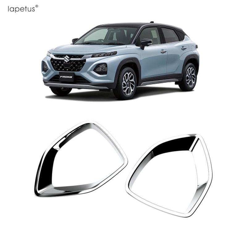 Front Bumper Fog Light Lamp Frame Cover Trim For Suzuki Fronx WDB3S WEB3S 2025 2026 ABS Chrome / Black Carbon Fiber Accessories