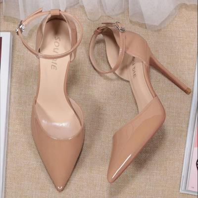 2025 Sommer Elegante Damen High Heels Sandalen Schnalle Hohe Absätze Sandalen Mode Geschlossene Zehenpartie Sandale Brautschuhe Damen Damen Sandalen