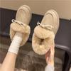2024 Winter Women's Slip-On Bowknot Snow Boots with Velvet Lining and Soft Sole