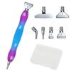 Ergonomic Diamond Painting Pen with Screw Plastic & Metal Tip, 5D Art Nail Gem Picking Tool Accessories