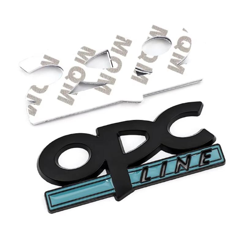 OPC Line Emblem Front Grille Badge Tail Stickers Logo For Opel Astra G H J K F Corsa D Zafira B Insignia Mokka Regal Accessories