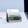 Desk Folder Holder, 2 Pack Mail Organizer Letter Holder for Desk Metal Mesh with 3 Vertical Upright Compartments