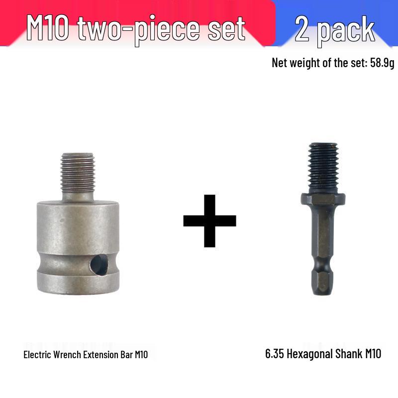 Pneumatic Electric Drill Head Conversion Chuck: Square, Round, Hexagonal Handle Adapter for Electric Wrench.