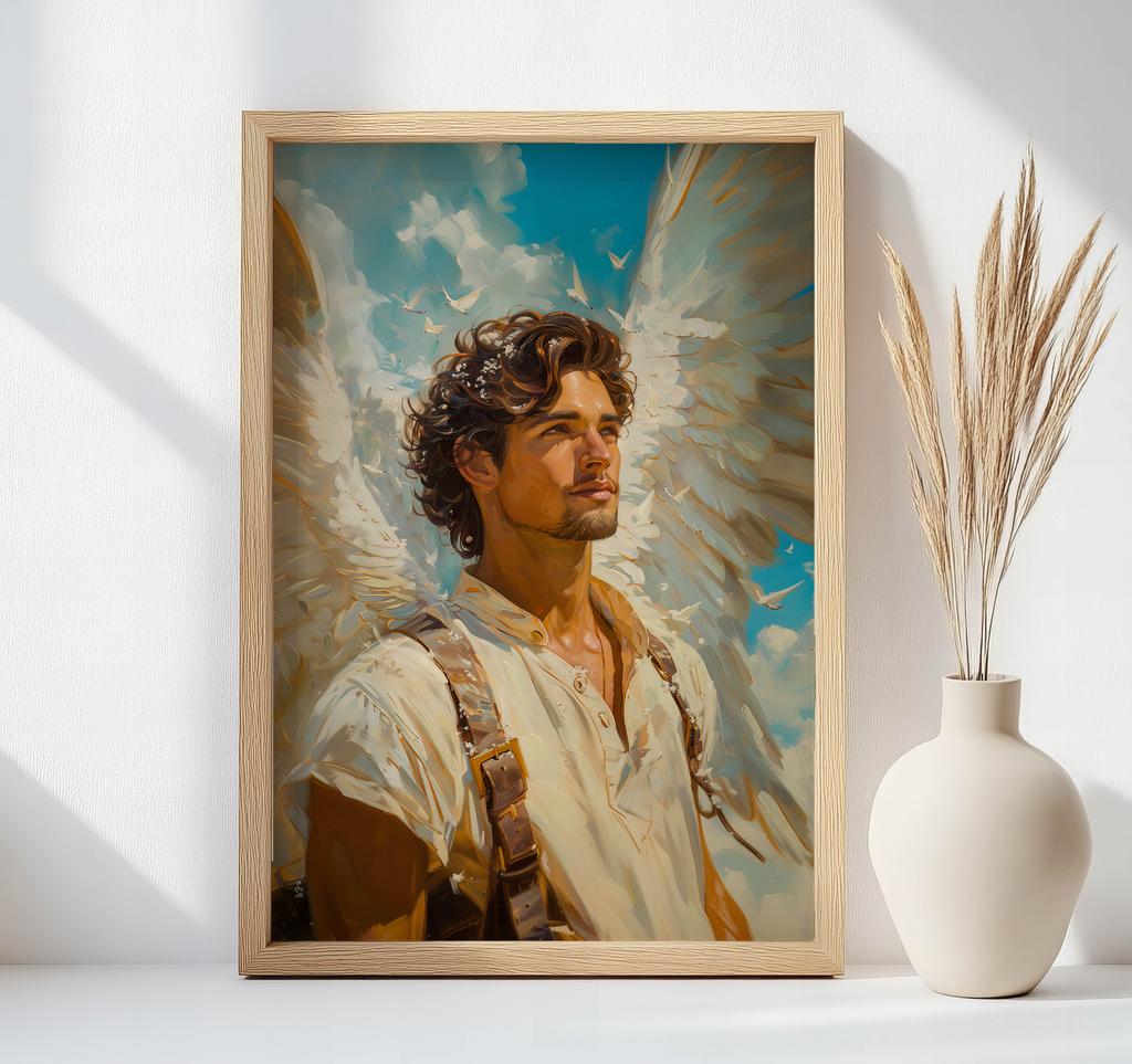 Affisch Lugnt Ängla Leende Affisch Lugnt Ängla Leende, 70X100 Cm, Utan Ram, Matt Papper 230 Gsm