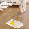 Stainless Steel Cotton Mop with Thickened Dual Use for Dry and Wet Mopping - Extended Long-Handle Broom for Home or Office Cleaning.