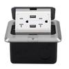 American 20A Pop-up Floor Socket with USB Charging - US Standard