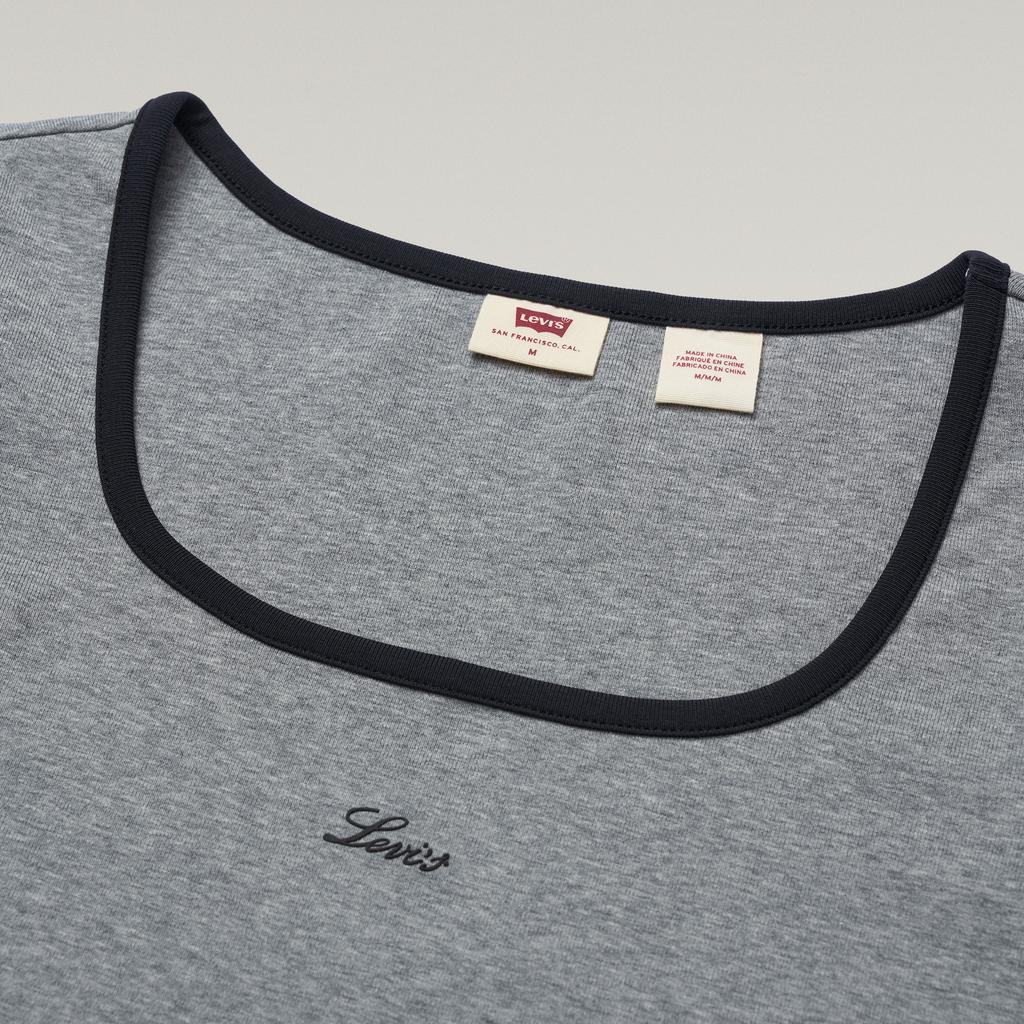 Levis Slim Casual Versatile Fashion Breathable Fitted Short Sleeve T-Shirt Women Tops 0019T-0006