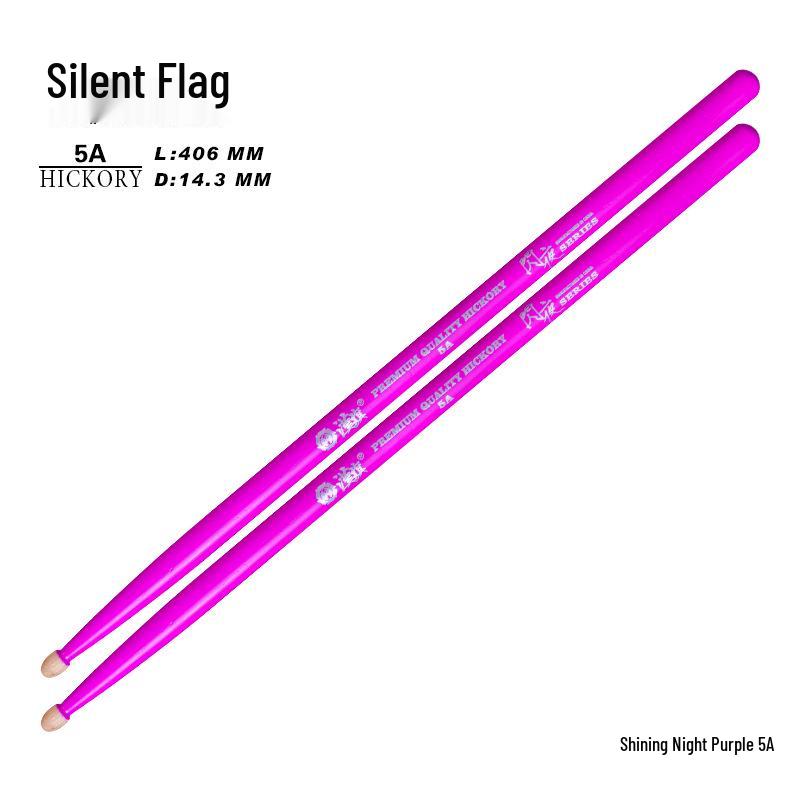 Han Flag Night Series Solid Wood Walnut 5A Drumsticks for Electronic & Children s Drums