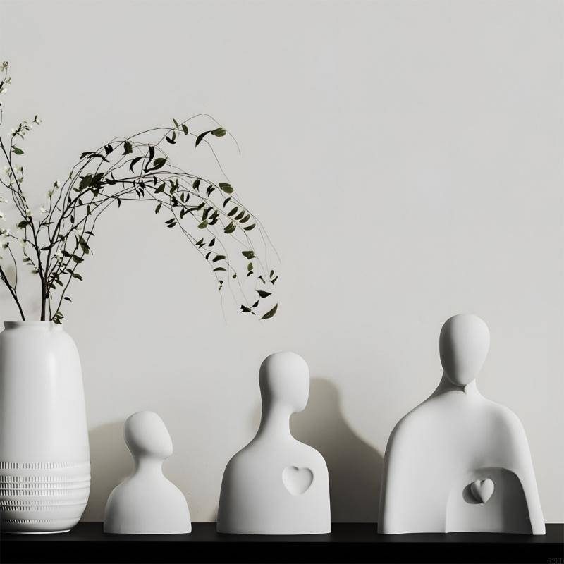 62KD Silicone Mold for Creating Scented Family Scene Dad Mom Child Portrait Soap Making Mould for Home Decoration