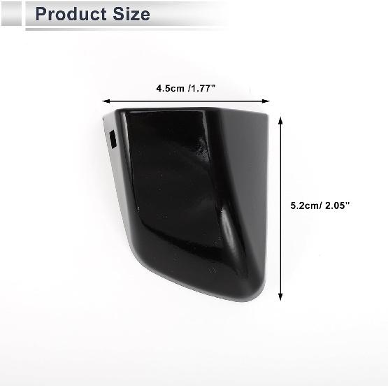 Front Left Exterior Door Handle Lock Cylinder Cap Cover for Porsche Cayenne 2011-2017 No.95853187900G2X ABS Black 1 Pc