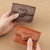 New Fashion Heart Shaped Mini Card Wallet High Quality PU Leather Card Holder Multi-card Card Bag Coin Purse Cash Coin Bag