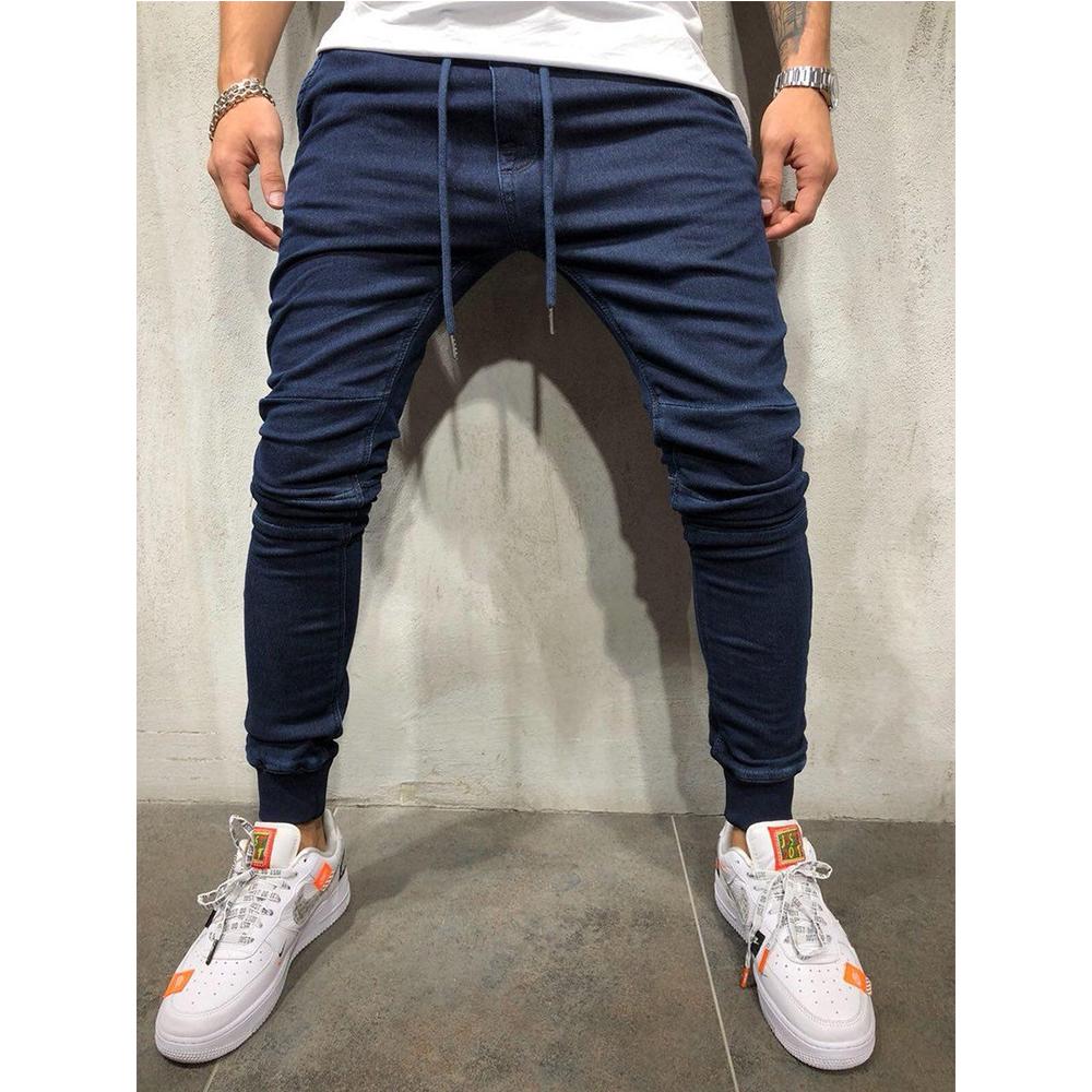 Primavera Otoño Hombres Moda Slim Fit Pantalones Color Sólido Lápiz Pantalones  Skinny Jeans Talla M-3XL comprar a buen precio — entrega gratuita, reseñas  reales con fotos — Joom