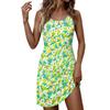 Women’s Sleeveless Striped Tank Dress Vertical Stripe Pattern Scoop Neck Casual Fit Lightweight Fabric