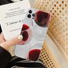 Elegant Red Wine Glass Phone Case Silicone Soft for iphone 14 13 12 11 Pro Mini XS MAX 8 7 6 Plus X XS XR Cover