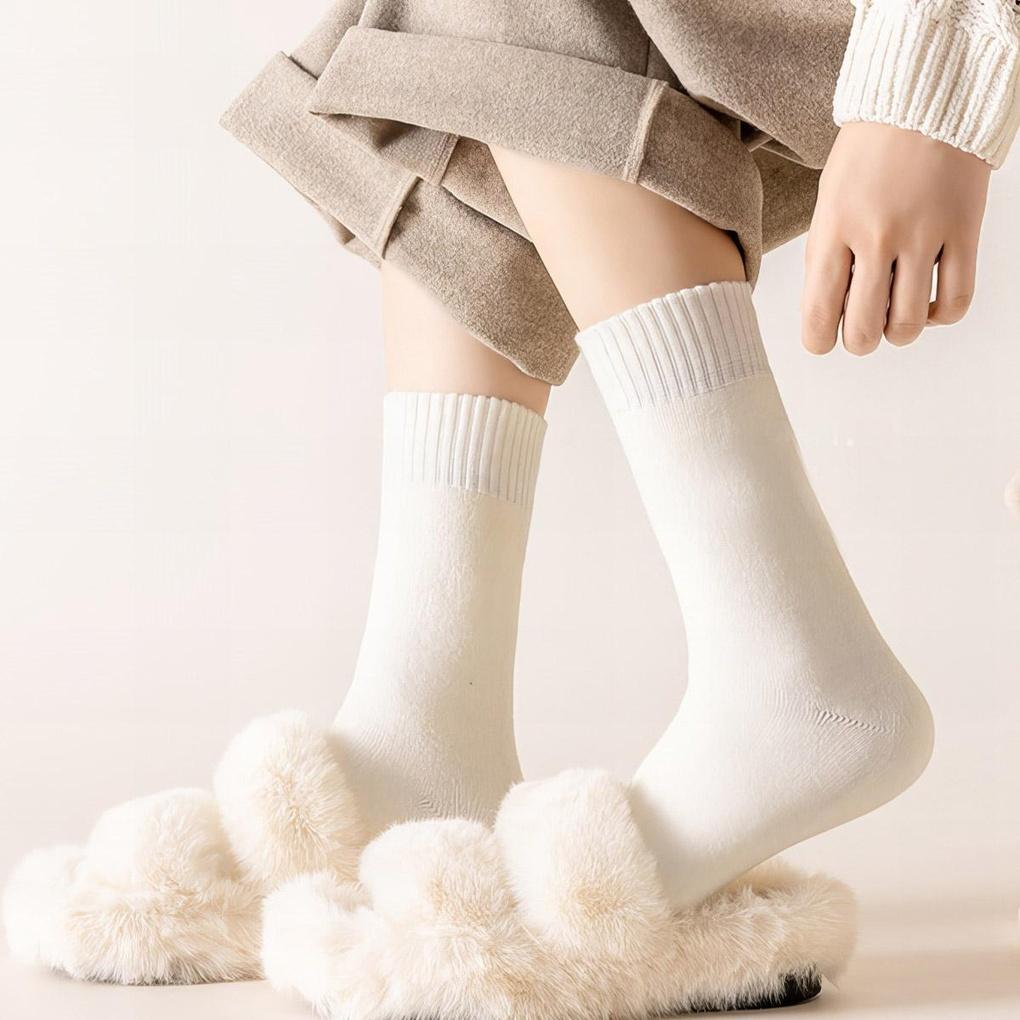 KARRA Fleece High-wide Ribbed socks_A4W0585