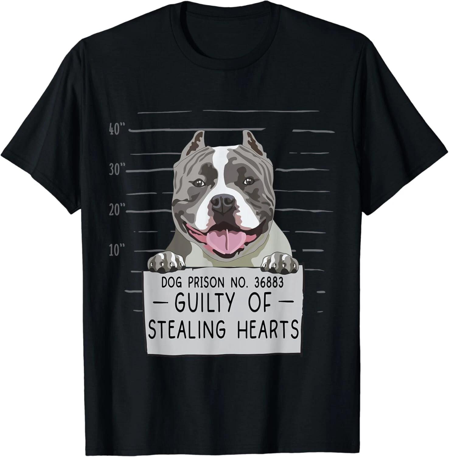 

Bully XL Pitbull Guilty Of Stealing Hearts American Bully Gift Unisex T-Shirt S
